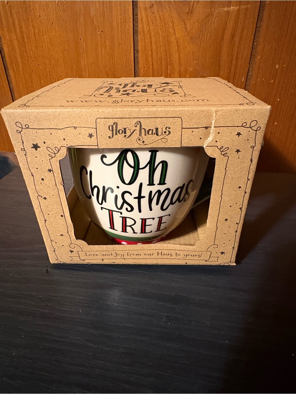 Glory Haus 'Oh Christmas Tree' Holiday Mug - White with Green & Red